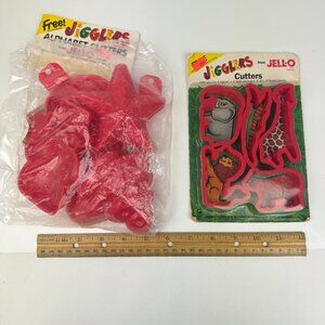 Vtg Sealed‎  Jello Jigglers Cutters Molds Holiday Safari Jungle Prop Decor READ